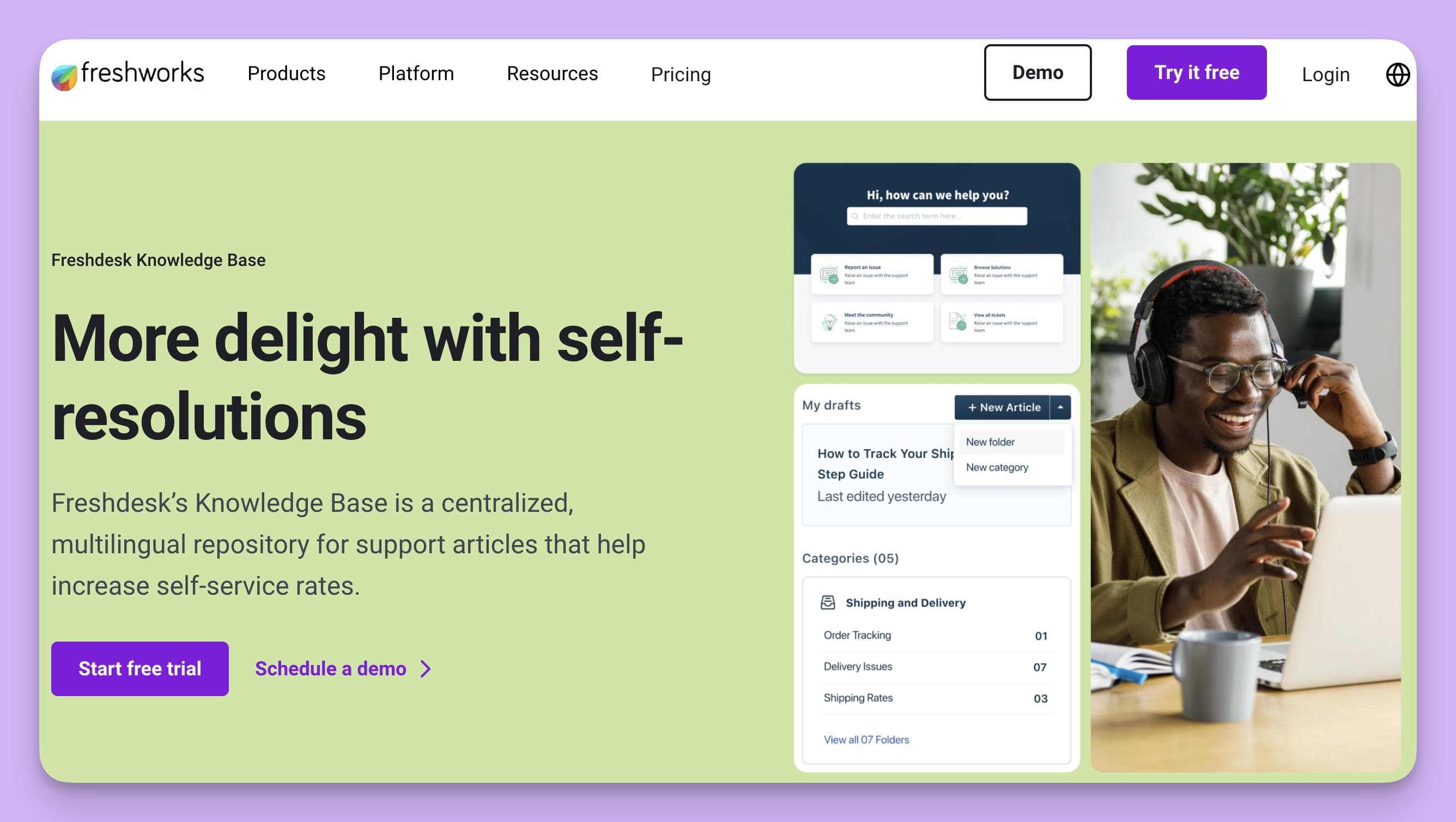 freshdesk is a knowledge base software for converting tickets to articles