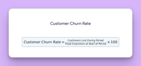 how to calculate customer churn rate