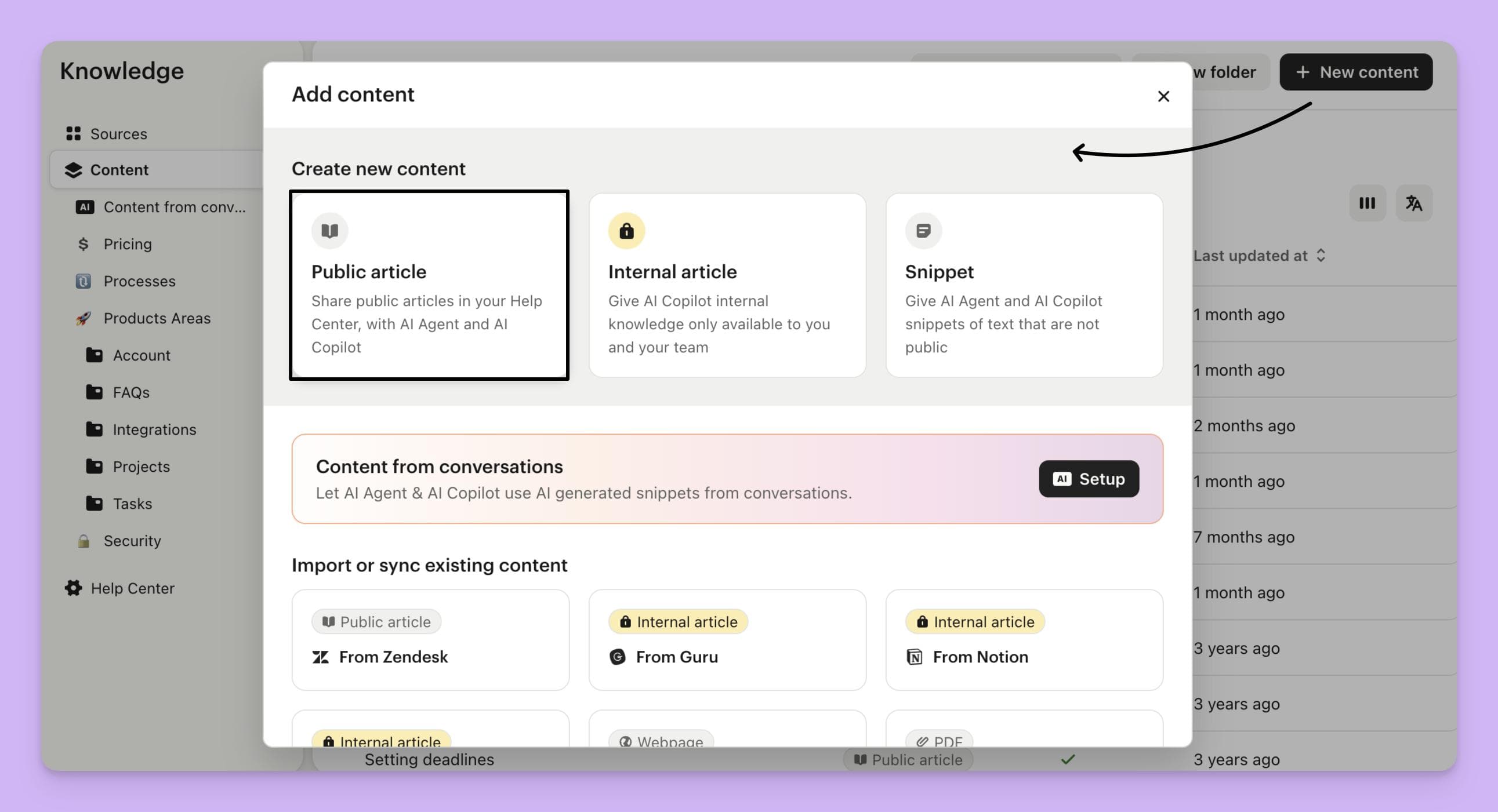 intercom articles Offers the Best Knowledge Base Software That Can Convert Tickets to Articles